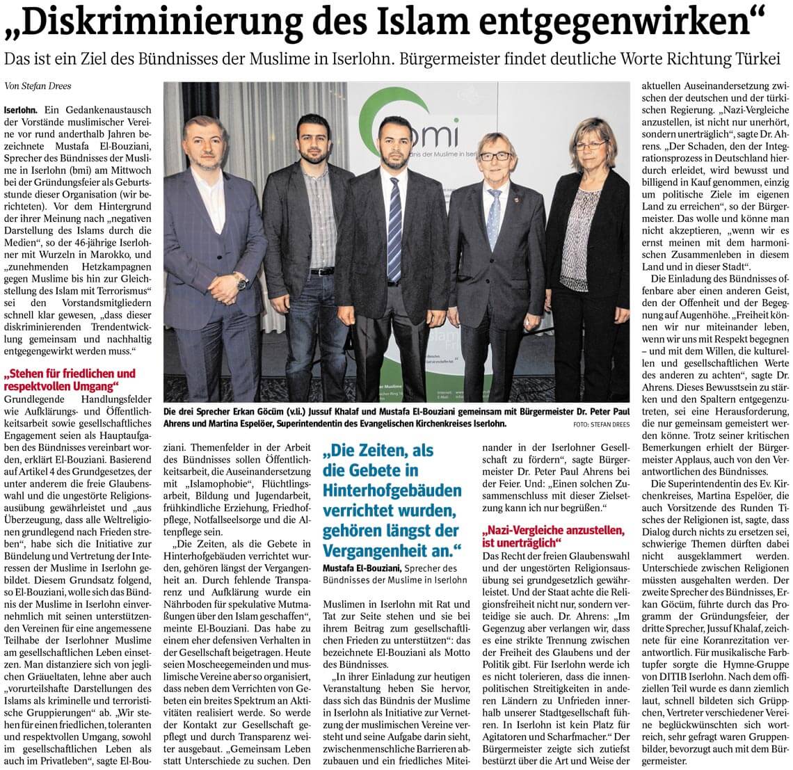 Diskriminierung des Islam entgegenwirken